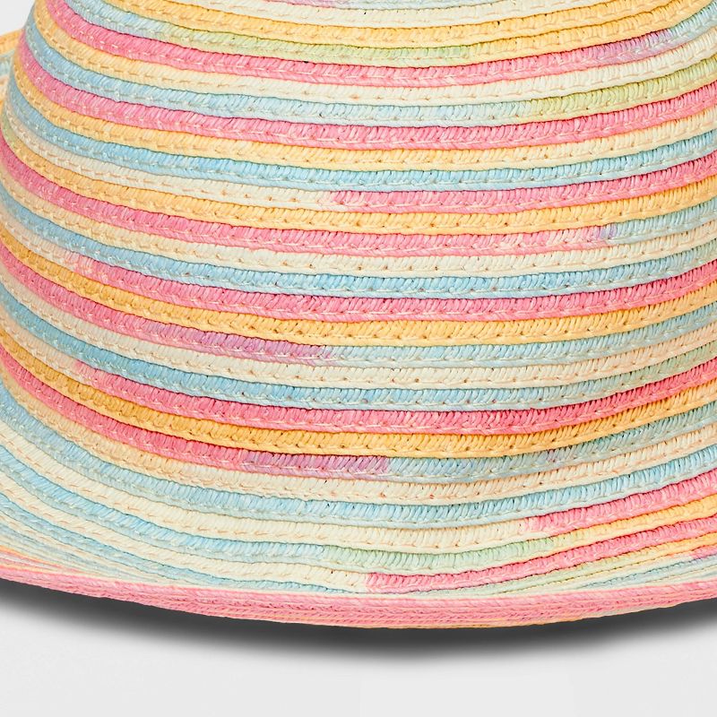 Toddler Girls' Striped Woven Bucket Hat - Cat & Jack™, 4 of 5