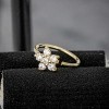 Jewelry Avalanche 20G 14K Gold .075ctw Diamond Flower Nose Hoop Ring, Twist-open 5/16"(8mm) - 2 of 4
