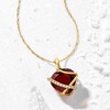 Ross-Simons 3.60 Carat Garnet Heart Pendant Necklace With Diamond Accents in 14kt Yellow Gold - 4 of 4