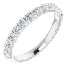 Pompeii3 1/2Ct Lab Created Diamond Stackable Anniversary Wedding Ring 14k White Gold - 4 of 4