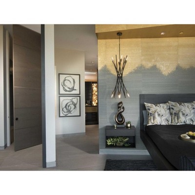 Astra Matte Black 8-Light Sputnik Chandelier