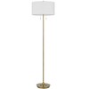 Cal Lighting Kendal metal floor lamp with pull chain switch drum fabric shade - 3 of 3