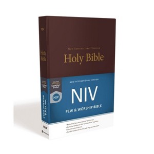 NIV, Pew and Worship Bible, Hardcover, Burgundy - by  Zondervan - 1 of 1