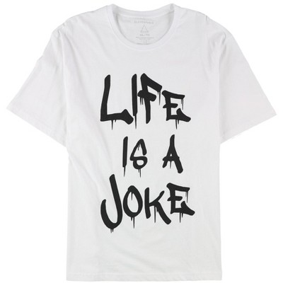 Elevenparis Mens Life Is A Joke Graphic T-Shirt