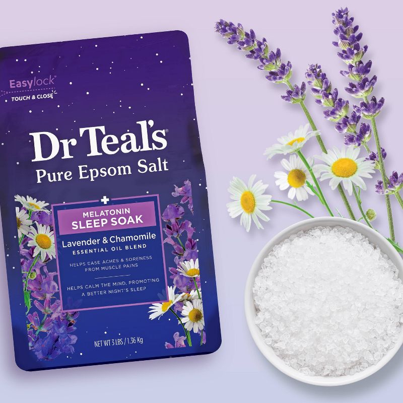 Dr Teal's Melatonin Sleep Pure Epsom Bath Salt, 6 of 13