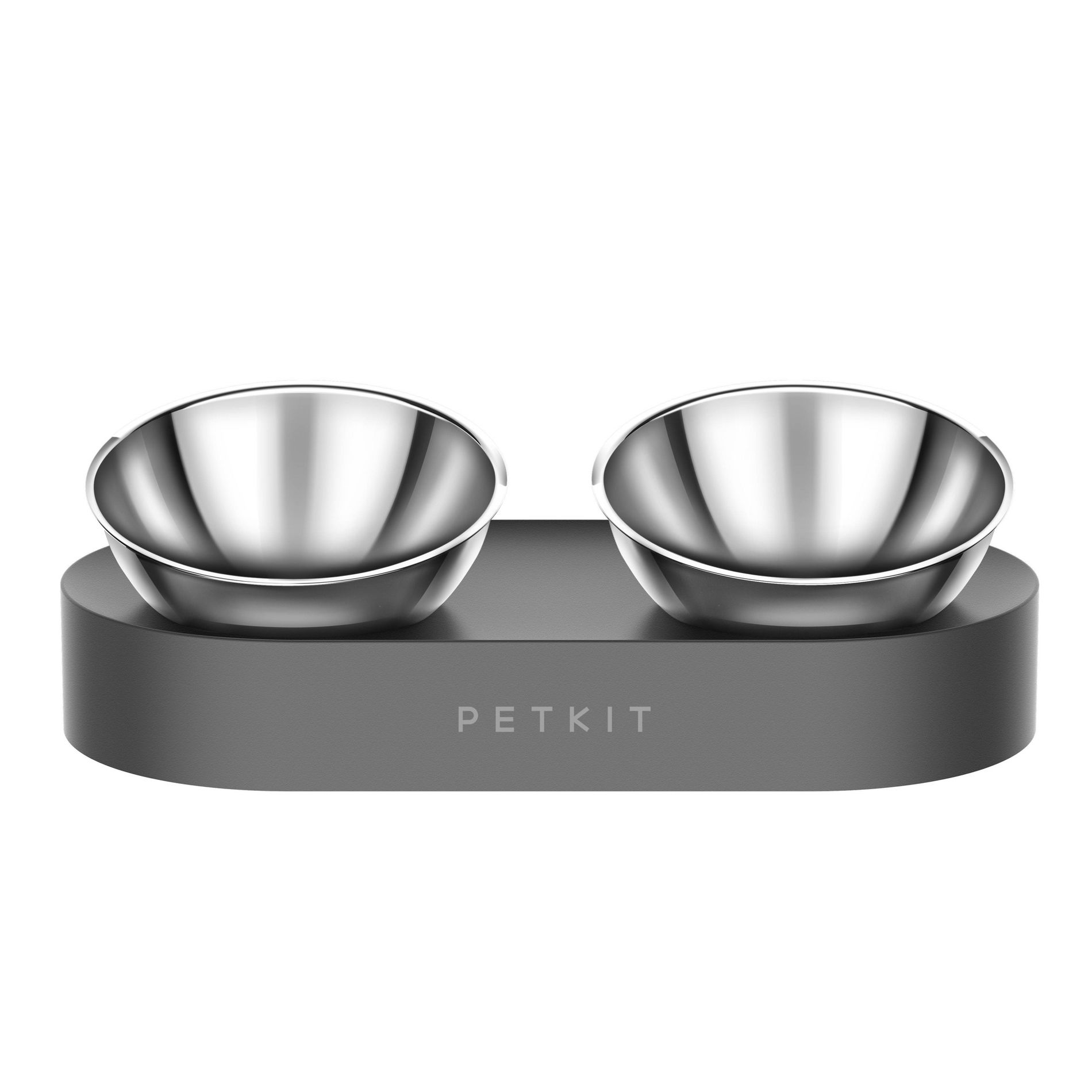 PETKIT 4 fl oz Fresh Nano Adjustable Stainless Steel Double Cat Bowl