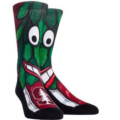 Rock Em Elite Stanford Cardinal Mascot NCAA Licensed Crew Socks