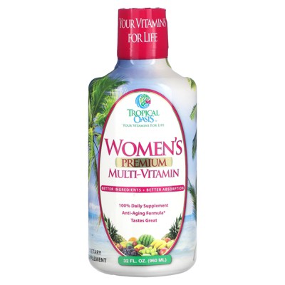 Tropical Oasis Women's Premium Multi-Vitamin, 32 fl oz (960 ml)