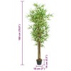 Aghana Digitals 70.9in Artificial Bamboo Tree - Green Textile Fiber, Indoor/Outdoor Use, - 4 of 4