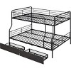 Streamdale Full XL Over Queen Metal Bunk Bed with 2 Drawers, Black - 4 of 4