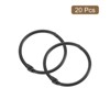 Unique Bargains Carbon Steel Loose Leaf Binder Snap Shower Curtain Rings 20 Pcs - 3 of 4