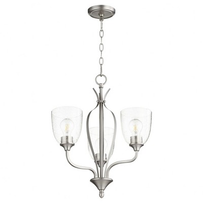 Quorum Lighting Jardin 3 - Light Chandelier in  Satin Nickel