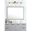 Elegant Lighting Gene 4 Light Satin Gold and Clear Glass Wall Sconce - 2 of 4