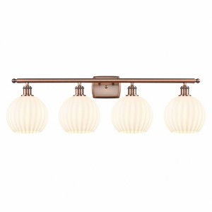 White Venetian - 4 Light Bath Vanity In Modern Style-11 Inches Tall and 38 Inches Wide - 1 of 1