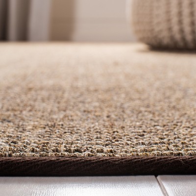 Maximillian Light Brown Wool and Cotton Runner Rug
