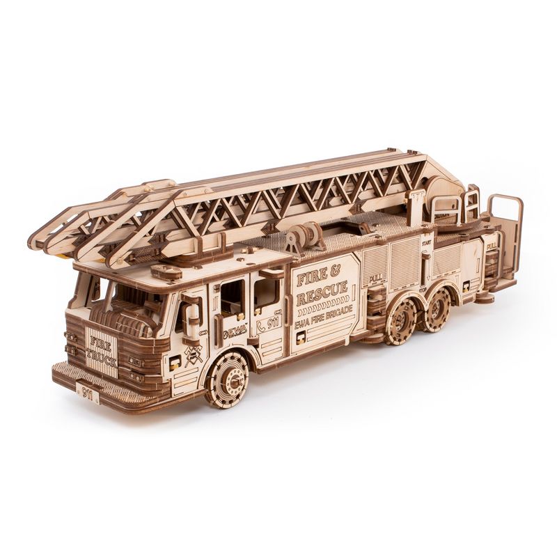 EWA Eco-Wood-Art Fire Truck 3D Wooden STEM Construction Kit, 2 of 4