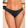 FIONECA Women Low Rise Bikini Bottoms - Moderate Coverage Bathing Suit Bottoms Low Waisted Swimsuit Bottoms Brief - 3 of 4