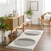 Hauteloom Angus Black&White Geometric Area Rug - 2 of 4