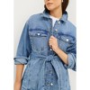 ellos Belted Denim Jacket - 4 of 4