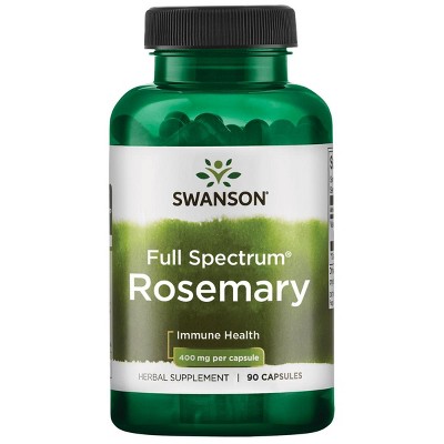 Swanson Herbal Supplements Full Spectrum Rosemary 400 mg 90 Caps.