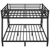 NicBex Twin XL over Queen Bunk Bed Metal Frame Bed Frame with Guardrails and 2 Ladder, No Box Spring Required, Space Saving - 3 of 4