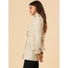 INSPIRE CHIC Women's Winter Stand Collar Double Breasted Outwear Coat - image 4 of 4