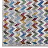 Modway Gemma Chevron Mosaic 5x8 Area Rug - Multicolored,  100% Polypropylene ,  Tight Low Pile Weave - 2 of 4