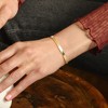 Ross-Simons Italian 18kt Gold Over Sterling Herringbone Bracelet Size 8 - 2 of 4
