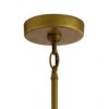 Camillo™ 18" 1 Light Hanging Pendant with Clear Seeded Glass Black - 3 of 3