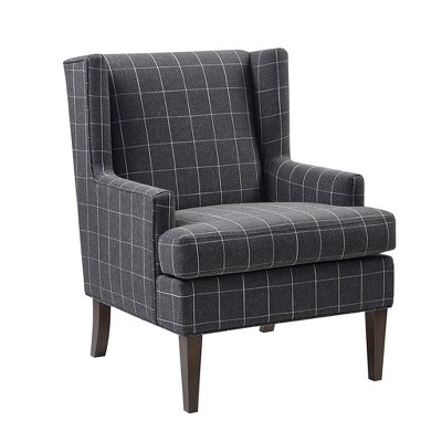 VYNXARIA Farmhouse style accent armchair in Gray upholstery