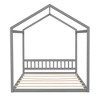 NicBex Queen Size Platform Bed 82.7" L Modern House-Shaped Pine Bed Frame with Roof and Headboard for Bedroom, No Box Spring Required, Gray - 4 of 4