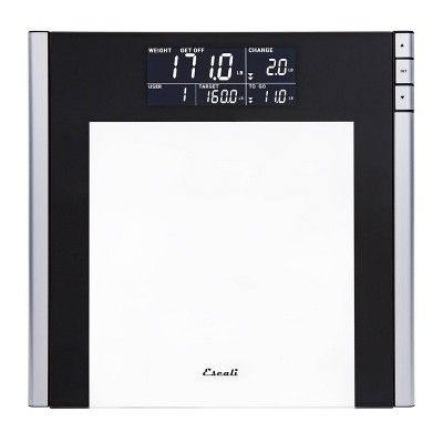 American Weigh Scales OM-200 Tempered Glass Bathroom Scale with X