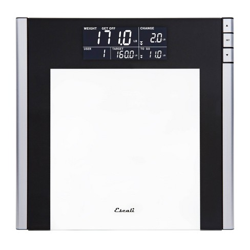 Escali 400-lb Digital Black Bathroom Scale in the Bathroom Scales  department at