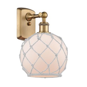 Farmhouse Rope - 1 Light Wall Sconce In Industrial Style-13 Inches Tall and 8 Inches Wide - 1 of 1