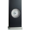 Kimono Glass Medallion and Steel Table Lamp Black - StyleCraft: Acrylic Base, White Linen Shade, UL Listed - 4 of 4