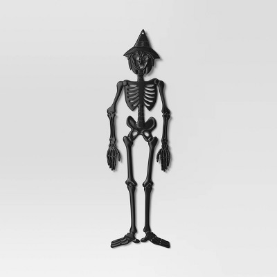 59" 3D Jointed Witch Skeleton Halloween Decorative Prop Black - Hyde and EEK! Boutique™