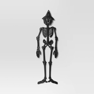 59" 3D Jointed Witch Skeleton Halloween Decorative Prop Black - Hyde and EEK! Boutique™ - 1 of 3