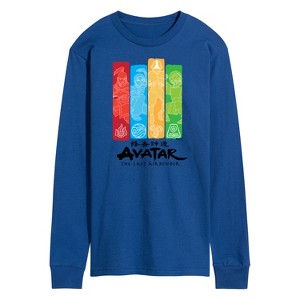 Men's - Avatar: The Last Airbender - Four Nations Long Sleeve Graphic T-Shirt - 1 of 4