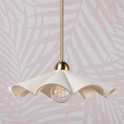 Maisie Aged Brass 1-Light Indoor/Outdoor Bowl Pendant