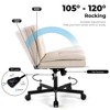 Large Size Armless Home Office Desk Chair - 3 of 4