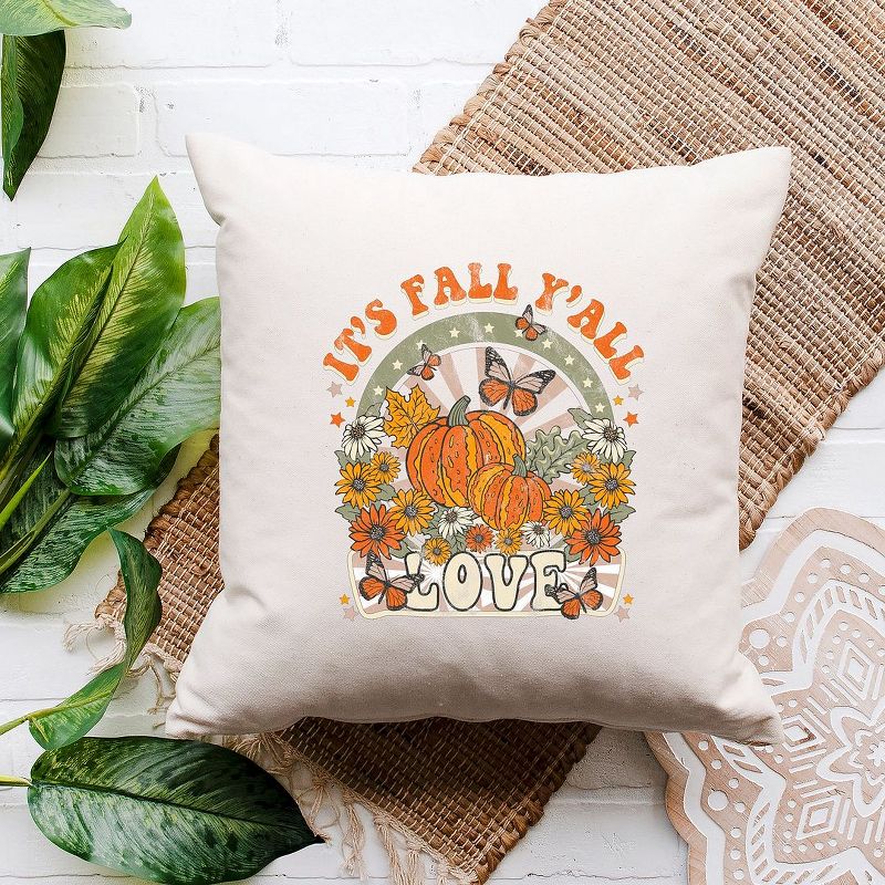 City Creek Prints It's Fall Y'all Love Canvas Pillow Cover - Natural, 2 of 3