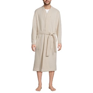 Lands' End Men's Serious Sweats Robe - 1 of 3