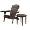 Jiallo Foldable Adirondack Chair with cup holder Conversation Set, 2 Foldable Adirondack Chairs with cup holders with Ottoman and 1 End Table - 4 of 4