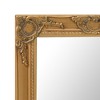 Aghana Digitals Baroque Style Gold Gilded Rectangular Wall Mirror, 23.6"x15.7" Natural Wood Frame - 4 of 4