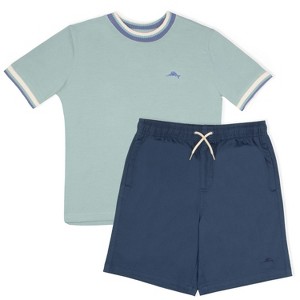 Tommy Bahama Little Boys 2 Piece T-Shirt and Short Outfit Set - 1 of 3
