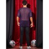 Lars Amadeus Men's See-Through Short Sleeve Party Holiday Shiny T-Shirt - 3 of 4