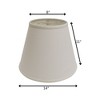 Vynxaria Lampshades: White Slant Deep Empire Hardback Shade, 8" x 14" x 11" with Washer Fitter - 4 of 4