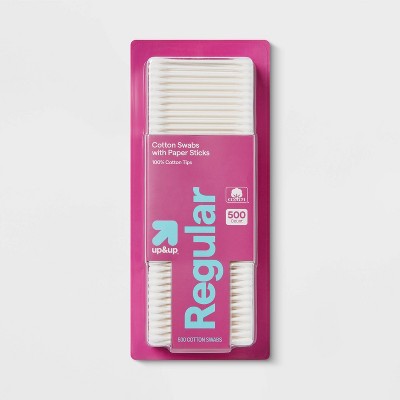 Regular Cotton Swabs Paper Sticks - 500ct - up&up™