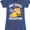 Girls' - Disney - Dug My Dog Is My Valentine Fitted Short Sleeve Graphic T-Shirt - 2 of 4