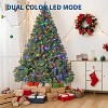 Premium Spruce Artificial Christmas Tree with LED Lights, Metal Hinges, Collapsible Base, Holiday Decor for Home & Office - 2 of 4